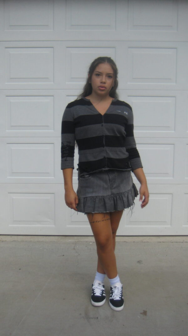 insaneclothing "faded" shortened skirt