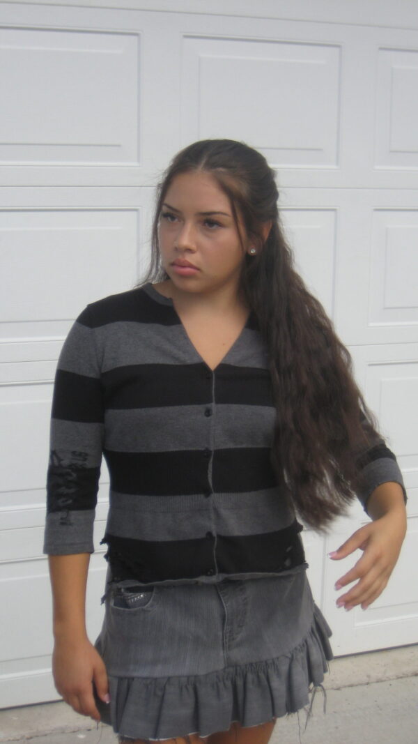 insaneclothing "faded" shortened skirt