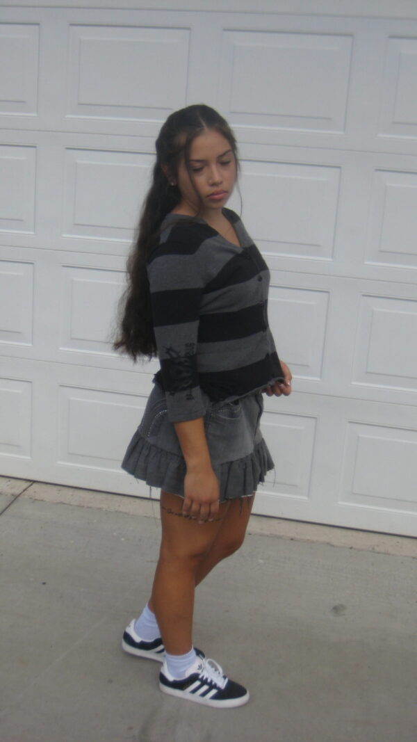 insaneclothing "faded" shortened skirt