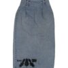 insane denim maxi skirt