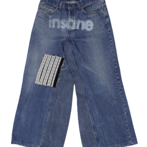 insane bea blue flared jeans