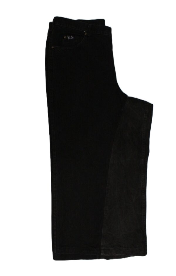 inactive "black obsidian" wide leg jeans