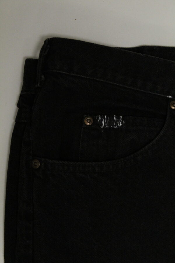inactive "black obsidian" wide leg jeans