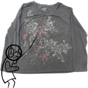 rose kiss bedazzled longsleeve