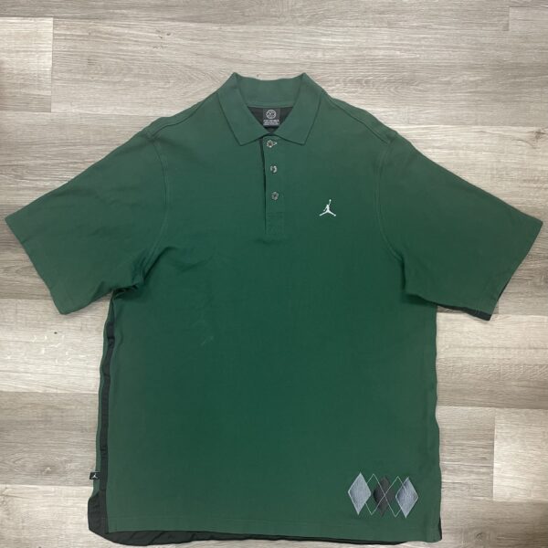 jordan green collar tee