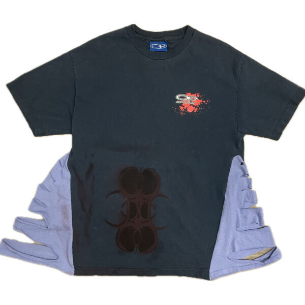 cut up thrown up tee