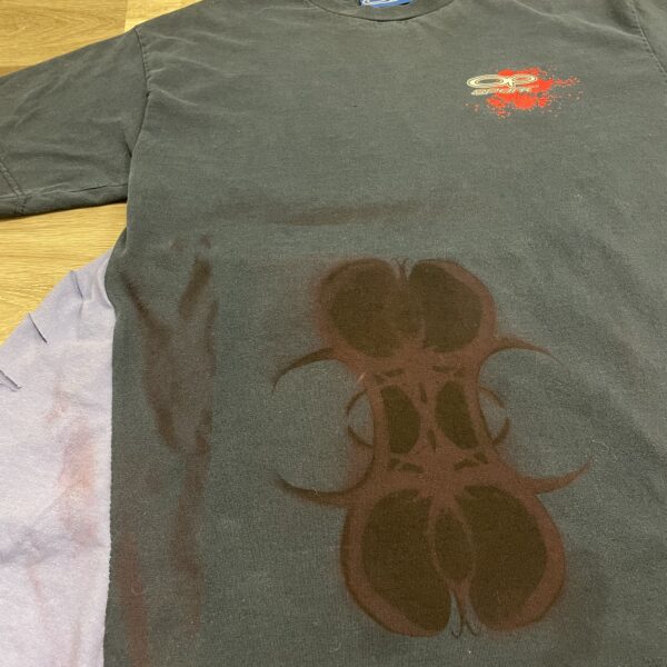 cut up thrown up tee