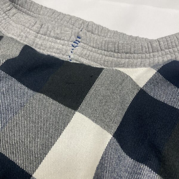 plaid pant leg open skirt