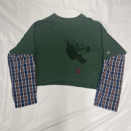 insanity ovrsizd tartan shirt