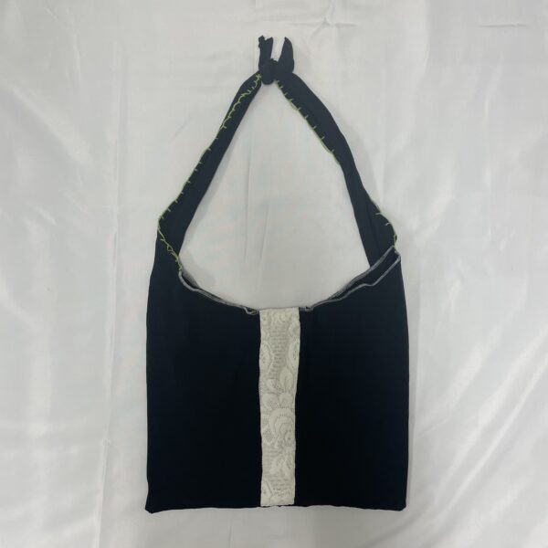 Tsuno Knot bag black & white
