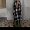 plaid pant leg open skirt
