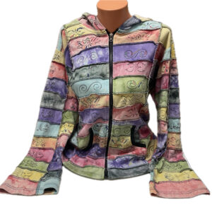 rainbow ripple hoodie