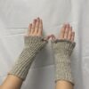 knit neet pink handwarmers