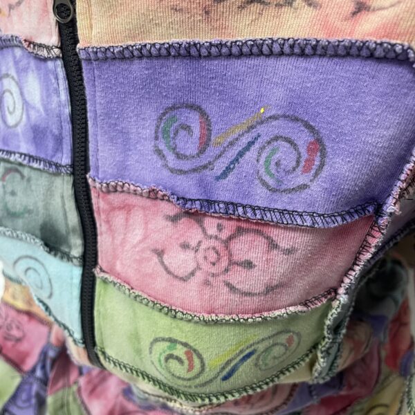 rainbow ripple hoodie