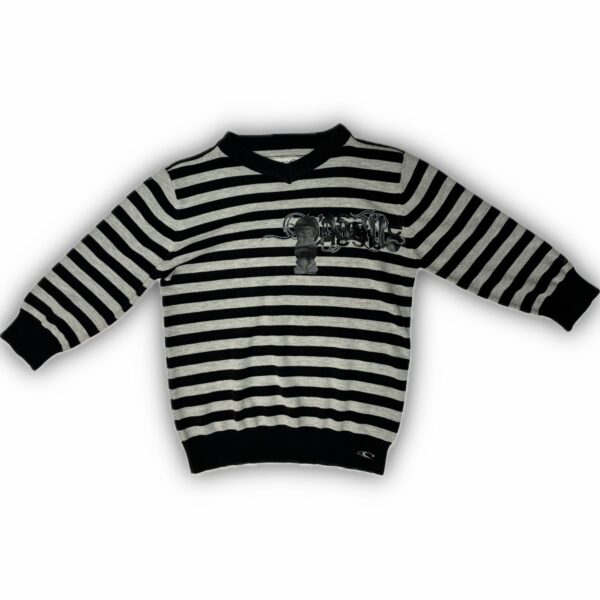 i cropsleeve striped sweater